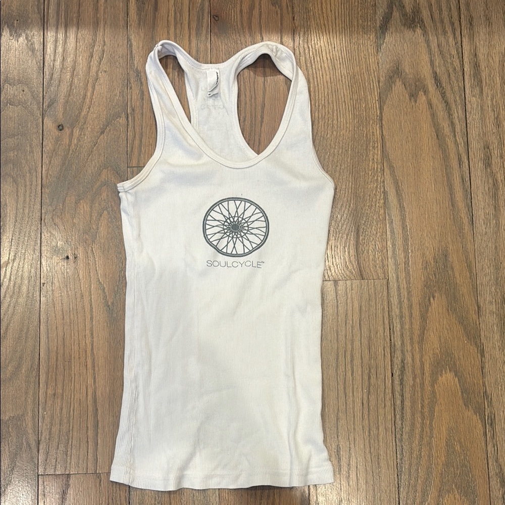 SoulCycle White Tank Top